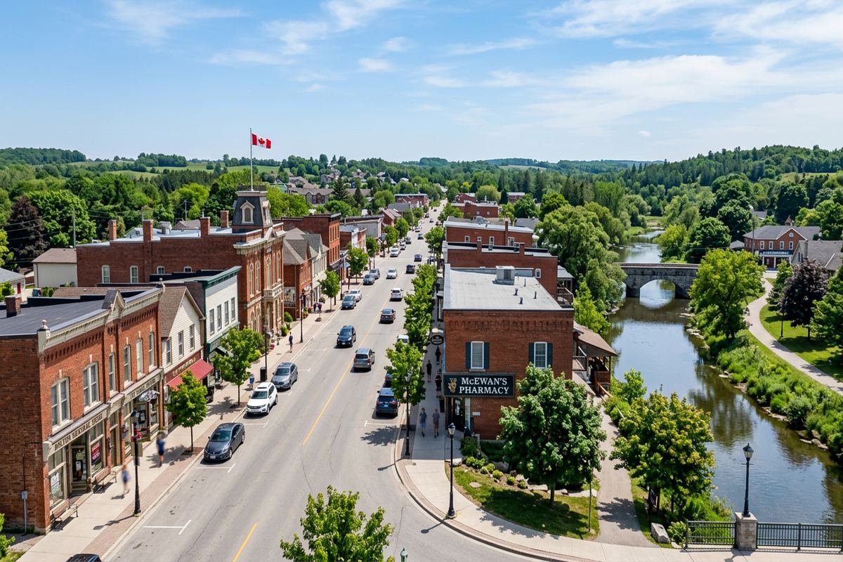 Bolton, Ontario streetscape