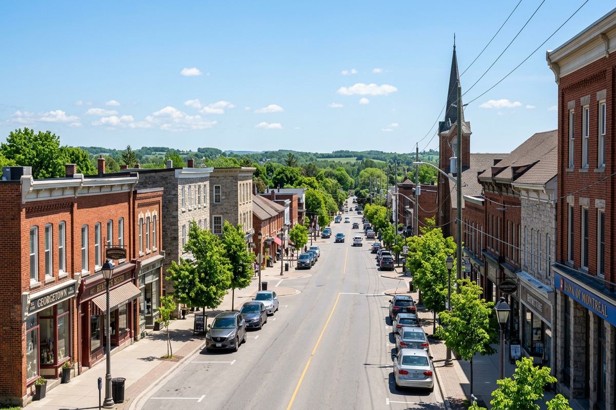 Halton Hills, Ontario streetscape
